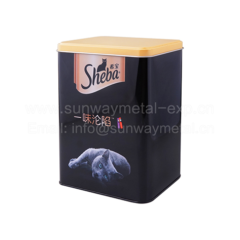 rectangle tin/pet food tin