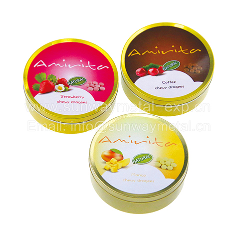  round tin/candy, scented candle, ointment tin