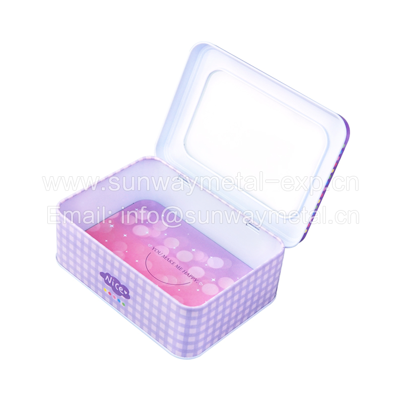  rectangle tin with window/gift tin