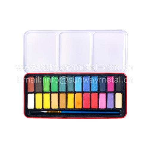  rectangle tin/watercolor case