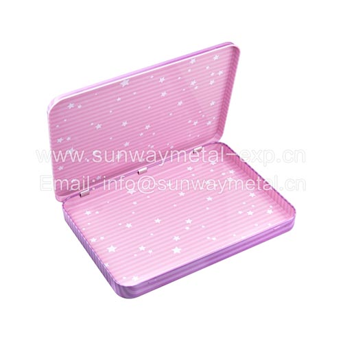  rectangle tin/hinged puzzle game tin